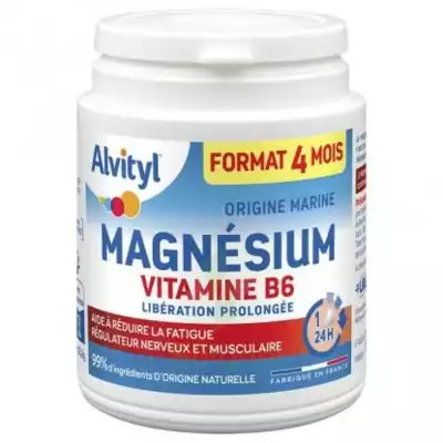 Alvityl Magnésium Vitamine B6 Libération Prolongée Comprimés Lp Pot/120 à La Seyne sur Mer