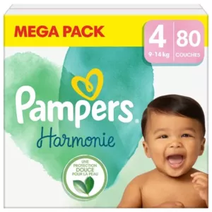 Pampers Harmonie Couche T4 Mégapack/80